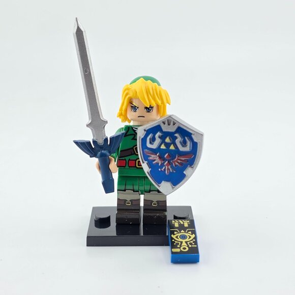LINK minifigure LEGEND OF ZELDA minifigure Zelda Lego Compatible Nintendo Figure - Picture 1 of 2